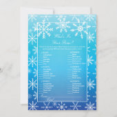 Invitation Blue Snowflake What's In Your Purse Shower Game (Devant)