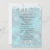 Invitation Blue Snowflake Winter Wonderland Quinceanera (Dos)