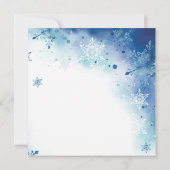 Invitation Blue Snowflakes Winter It's Boy Baby shower (Dos)