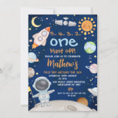 Invitation Blue Space Premier voyage autour du soleil 1er ann (Devant)