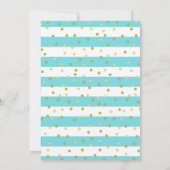 Invitation Blue Stripes Brown Haired Boy Première sainte comm (Dos)