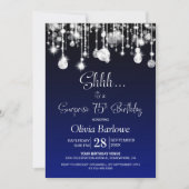 Invitation Blue Surprise 75e fête d'anniversaire (Devant)