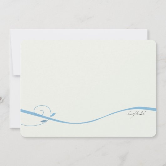Invitation Blue Swirls (Dos)
