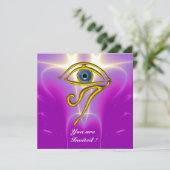Invitation BLUE TALISMAN, violet violet violet violet blanc (Debout devant)