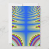 Invitation Blue Tie Dye fête d'anniversaire (Dos)