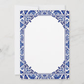 Invitation Blue Tile Lemon Mediterranean Bridal Shower (Dos)