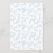 Invitation Blue  Toile How Many Bows Baby Boy Shower (Dos)