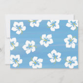 Invitation Blue Tropical Floral Summer Party Custom (Dos)