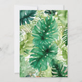 Invitation Blue Tropical Jungle Carriage for Boys Baby shower (Dos)