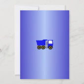 Invitation Blue Truck Design Boy's Birthday Party (Dos)