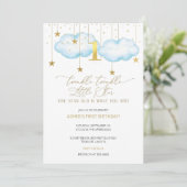 Invitation Blue Twinkle Twinkle Little Star Premier anniversa (Debout devant)