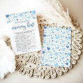 Invitation Blue Valentine qui connaît maman meilleur Baby sho
