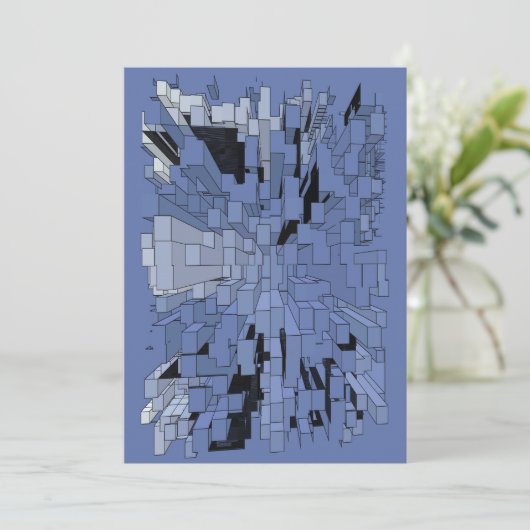 Invitation Blue violet (Debout devant)