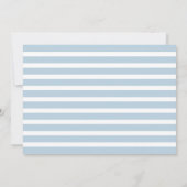 Invitation Blue Watercolor Floral Wreath Bridal (Dos)