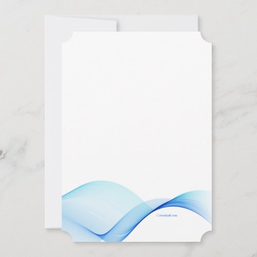 Invitation Blue Waves (Dos)