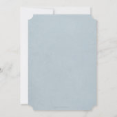 Invitation Blue + White Floral Wreath Brunch de Pâques (Dos)