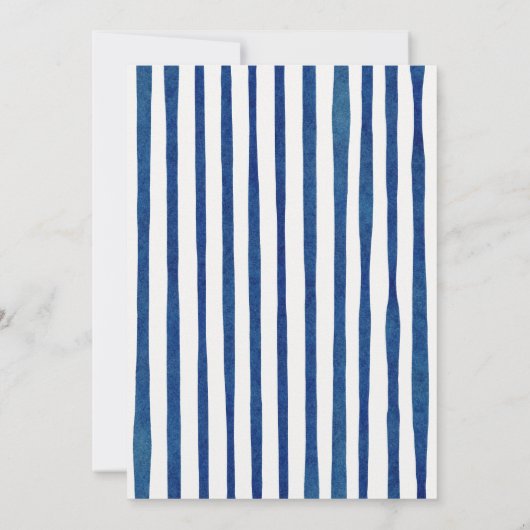 Invitation Blue White Hydrangeas Mariage Anniversaire personn (Dos)