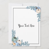 Invitation Blue & White Pumpkins (Devant)