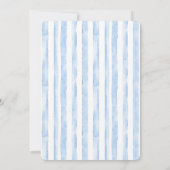 Invitation Blue White Stripes Bridal Shower (Dos)