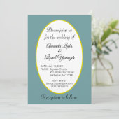 Invitation Blue & White Window Wedding (Debout devant)