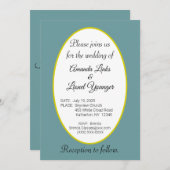 Invitation Blue & White Window Wedding (Devant / Derrière)