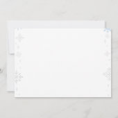 Invitation Blue Winter Animals Onederland 1st Birthday Photo (Dos)