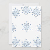 Invitation Blue Winter Onederland boy 1st birthday party (Dos)