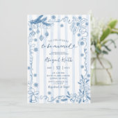 Invitation Blue Winter Snow in Love Bridal Shower (Debout devant)