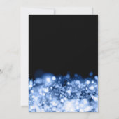 Invitation Blue Winter Sparkling Company Fête de Noël (Dos)