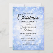 Invitation Blue Winter Wonderland Fête de Noël (Devant)