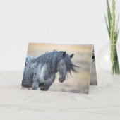 Invitation Blue Zeus Wild Greeting Card (Devant)