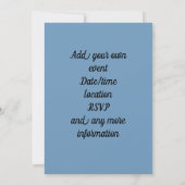 Invitation Blueberges d'aquarelle (Dos)