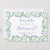 Invitation Blueberries simples | Serez-Vous Ma Femme D'Accuei (Devant)