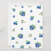 Invitation Blueberry Baby Shower Baby Traits Game Card (Dos)