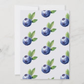 Invitation Blueberry | Baby shower doux (Dos)