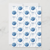 Invitation Blueberry Baby's Berry First 1st Birthday Party (Dos)