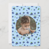 Invitation Blueberry Berry Sweet Birthday Photo (Dos)