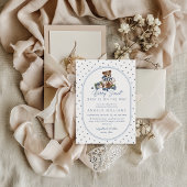 Invitation Blueberry Berry Sweet Dusty Blue Boy Baby shower