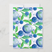 Invitation Blueberry Chic | Bleu classique Bleu Bleu Brunch (Dos)