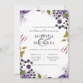 Invitation Blueberry | Dîner de répétition Mariage (Devant)