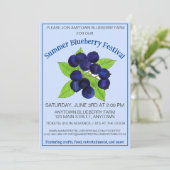 Invitation Blueberry Festival Maine Wild Blueberries Fair (Debout devant)