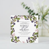 Invitation Blueberry | mariage botanique rustique (Debout devant)