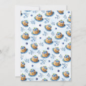 Invitation Blueberry Pancake Baby Brunch Baby shower (Dos)