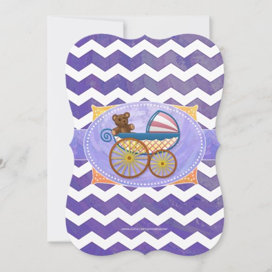 Invitation Blueberry Smear Baby Stuff (Devant)