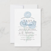 Invitation Blueberry Trio | Baby shower d'aquarelle Berry (Devant)