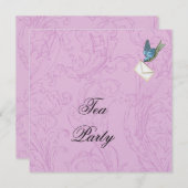 Invitation Bluebird & Damask (Devant / Derrière)