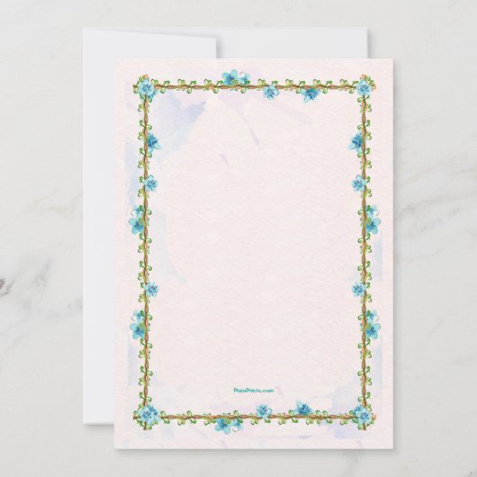 Invitation Bluebird Happiness (Dos)