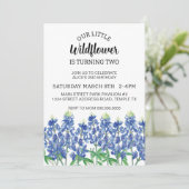 Invitation Bluebonnet Birthday Texas Flower téléchargement (Debout devant)