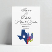 Invitation Bluebonnets Blue Floral Texas Rustic Mariage
