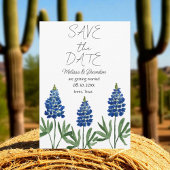 Invitation Bluebonnets Blue Floral Texas Rustic Mariage